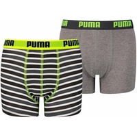 Puma Basic Boxer Printed Stripes Boxershorts Jungen Kinder Unterhose,
