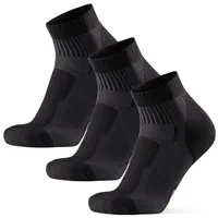 Danish Endurance MERINO LOW-CUT WANDERSOCKEN - 3-Pack - Schwarz
