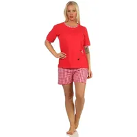RELAX by Normann Damen Shorty Pyjama Schlafanzug Kurzarm mit