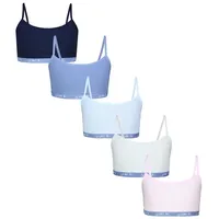 TupTam Mädchen Bustier mit Spaghettiträger 5er Pack, Farbe: Sportive