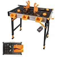 Lemodo Mobile Werkbank, Werktisch mit über 450 kg Tragkraft,
