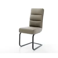 DeLife Freischwinger flach Schwarz Taschenfederkern