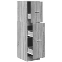 VidaXL Apothekerschrank Grau Sonoma 30 x 41 x 118