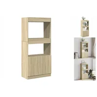 VidaXL Highboard Sonoma-Eiche 63x33x140 cm Holzwerkstoff