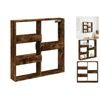 VidaXL Wandschrank Räuchereiche 80x15x80 cm Holzwerkstoff