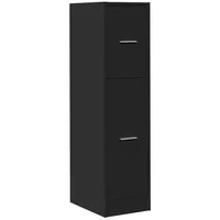 VidaXL Apothekerschrank Schwarz 30x41x118 cm Holzwerkstoff