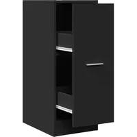 VidaXL Apothekerschrank Schwarz 30 x 41 x 77,5 cm
