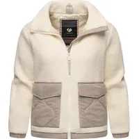 Ragwear Arctika«, Flauschige Übergangsjacke aus Teddyfleece weiß