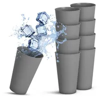 ProHome Becher 0,4 l Grau 8 St.