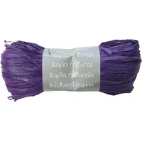 Clairefontaine 8x Geschenkband aus natürlichem Bast 50g, - Pflaume,