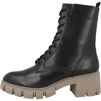 TAMARIS Damen Stiefelette bequem; BLACK COMBINED, EU 38