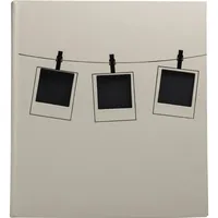 Exacompta Fotoalbum 60 schwarze Seiten Polaroid - Beige