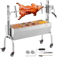 Vevor Lammgrill Spanferkelgrill Spießbratengrill 52W 90kg Elektrisch 1185mm
