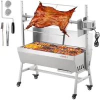 Vevor Lammgrill, Spanferkelgrill, Spießbratengrill, 42W 61kg Elektrisch Anschlag