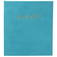 Exacompta Gästebuch, 140 Seiten, Goldschnitt, Skandi - Türkis