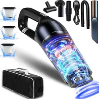 Xtrobb Autostaubsauger Handstaubsauger Mini Akku Staubsauger 120W Kabellos für