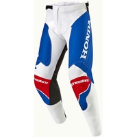 Alpinestars Honda Racer Iconic Textilhose - Weiß/Hellblau/Hellrot/Schwarz / 32
