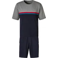 LE JOGGER LE JOGGER, Pyjama in grau-meliert-navy, | Gr.