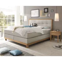 Hasena Chalet Boxspringbett 140-180 cm Braun / beige Liegefläche:140