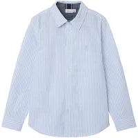 NAME IT Jungen NKMNEWSA LS Shirt NOOS Hemd, Campanula/Stripes:Bright