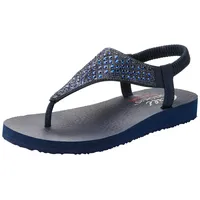SKECHERS Damen Cali MEDITATION ROCKSTAR, Marineblauer Mitobuck Strassbesatz, 36