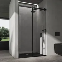 SoGood doporro Nischentür Duschabtrennung 150x195 cm mit Schiebetür 8mm