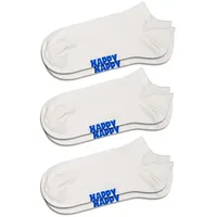 Happy Socks Socken Tagessocke Sneaker Low Solid weiss -