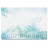 Sigel Schreibtischunterlage DESIGN blau/grün Papier 59,5 x 41,0 cm,