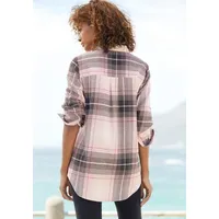 Buffalo Hemdbluse Damen rosa-schwarz kariert Gr.38