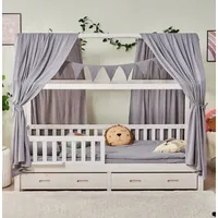 ALAVYA HOME ALAVYA HOME® Hausbett KOMPLETT Set mit Musselin