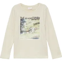 S.Oliver - Langarmshirt mit Fotoprint, Kinder, Beige, 92/98