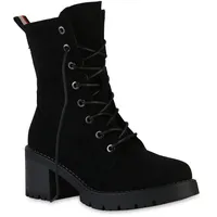 VAN HILL Schnürstiefeletten in Schwarz