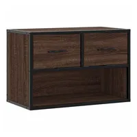 VidaXL TV-Schrank Braun Eiche 60x31x39,5 cm Holzwerkstoff und Metall