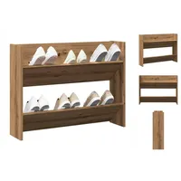 VidaXL Wand-Schuhregal Artisan-Eiche 80x18x60 cm Holzwerkstoff