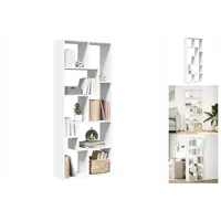 VidaXL Raumteiler-Bücherregal Weiß 67x25x161,5 cm Holzwerkstoff