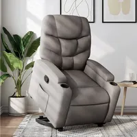 VidaXL Relaxsessel, mit Aufstehhilfe Taupe Stoff