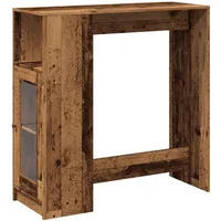 VidaXL Bartisch mit Regal Altholz-Optik 101x40x103,5 cm Holzwerkstoff -