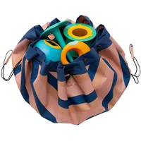 Play&Go Spielzeugsack OUTDOOR - Mokka Stripes