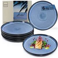 Sänger Speiseteller Set Aruba Teller, blau