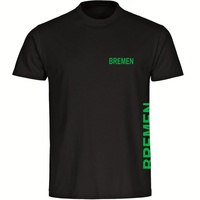 Multifanshop Herren T-Shirt - Bremen - Brust & Seite