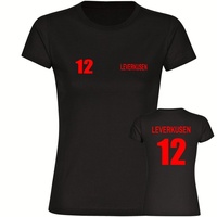 Multifanshop Damen T-Shirt - Leverkusen - Trikot Nummer 12