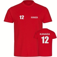 Multifanshop Herren T-Shirt - Kanada - Trikot Nummer 12