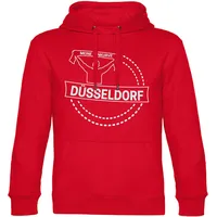 Multifanshop Hoodie Düsseldorf rot S
