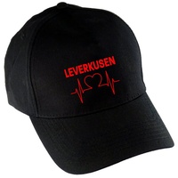 Multifanshop Baseballcap - Leverkusen - Herzschlag - Druck rot
