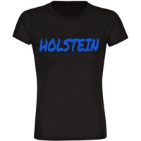 Multifanshop Damen T-Shirt - Holstein - Textmarker - Druck