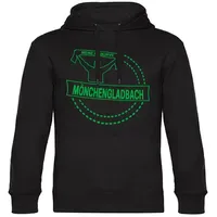 Multifanshop Hoodie Druck Grün Schwarz L