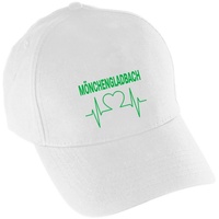 Multifanshop Baseballcap - Mönchengladbach - Herzschlag - Druck grün