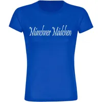 Multifanshop Kinder T-Shirt - München blau - Münchner Mädchen