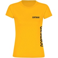 Multifanshop Damen T-Shirt - Dortmund - Brust & Seite