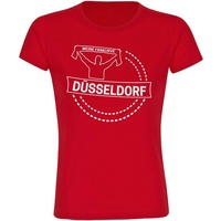 Multifanshop Damen T-Shirt - Düsseldorf - Meine Fankurve -